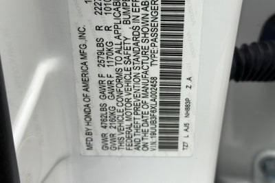 2020 Acura TLX w/Technology/A-Spec Pkg