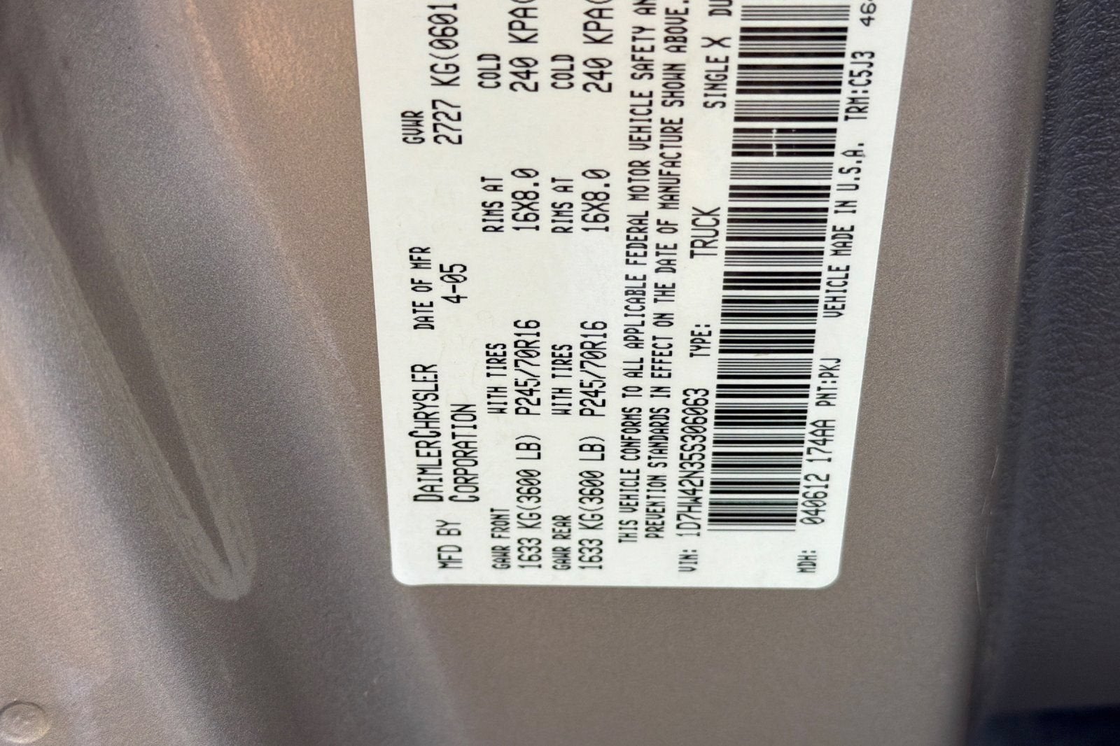 2005 Dodge Dakota SLT