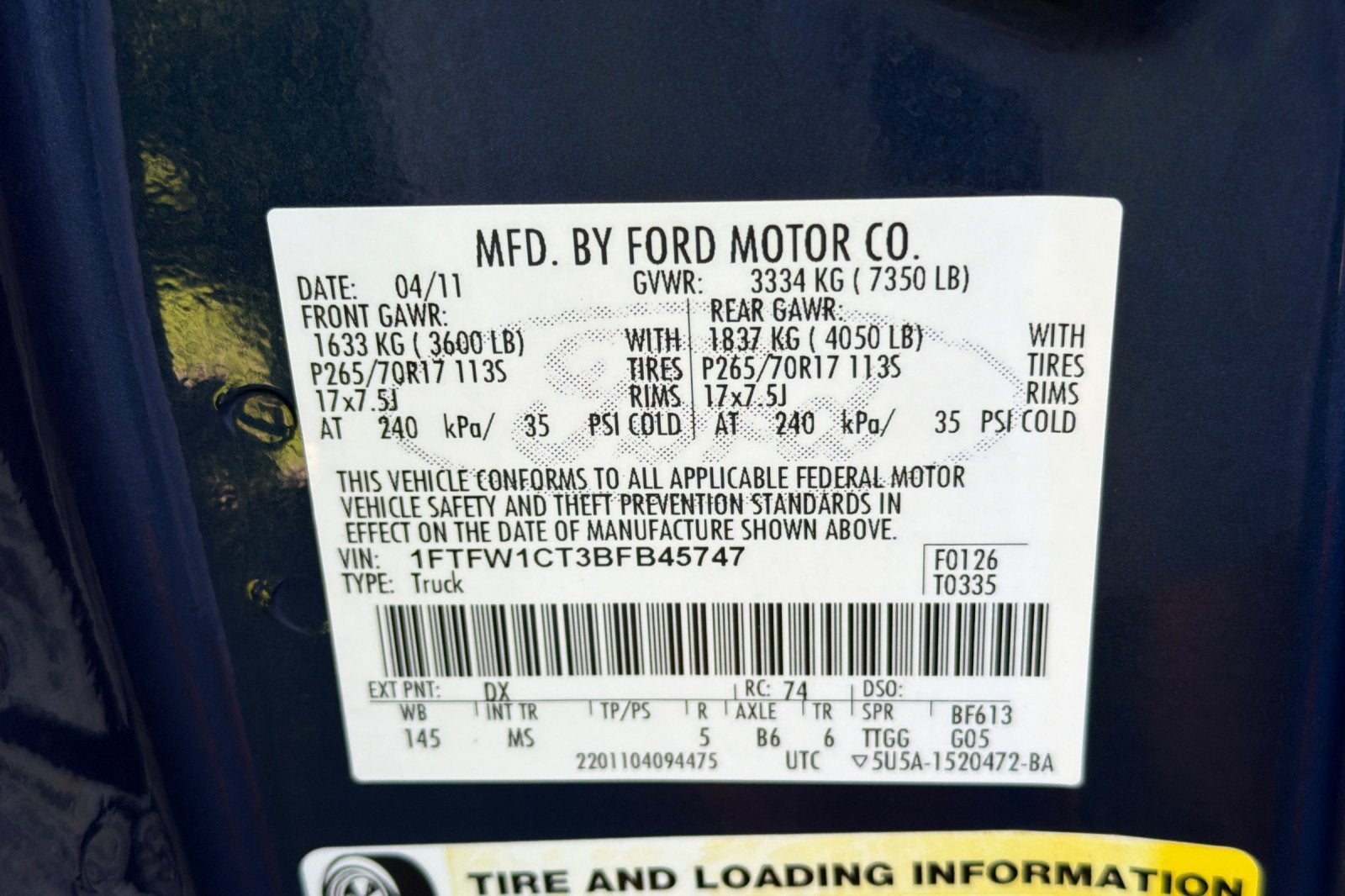 2011 Ford F-150 XLT