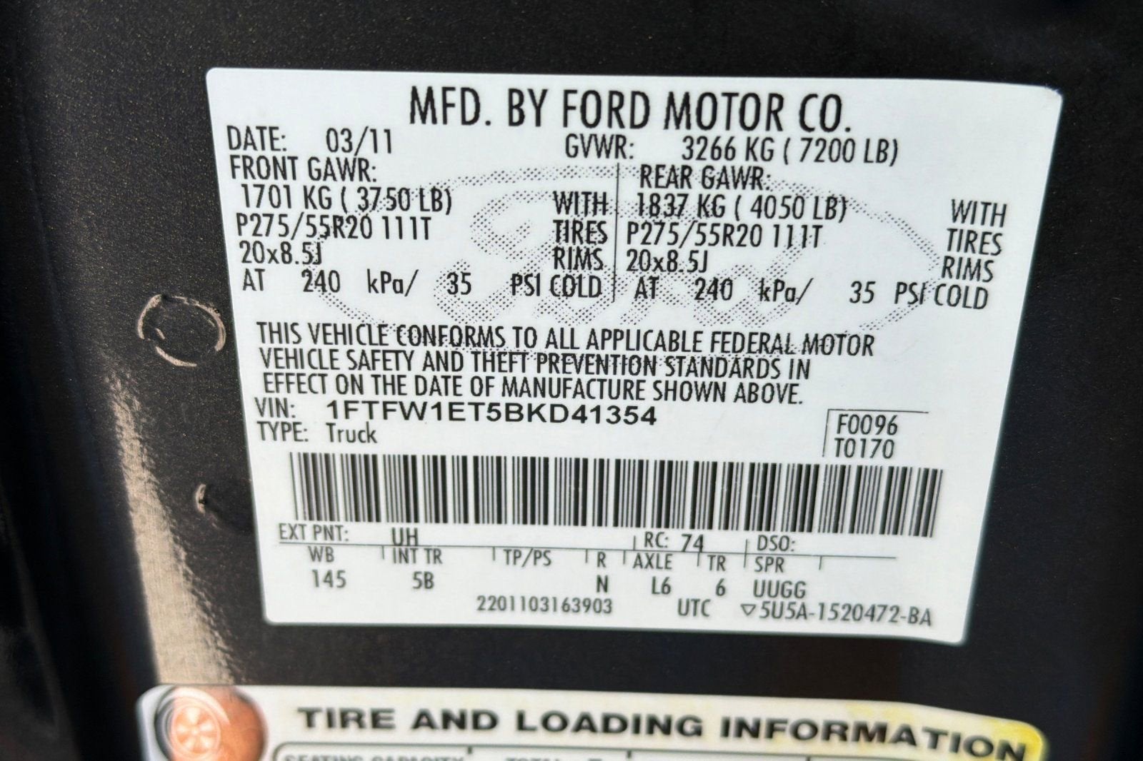 2011 Ford F-150 XLT