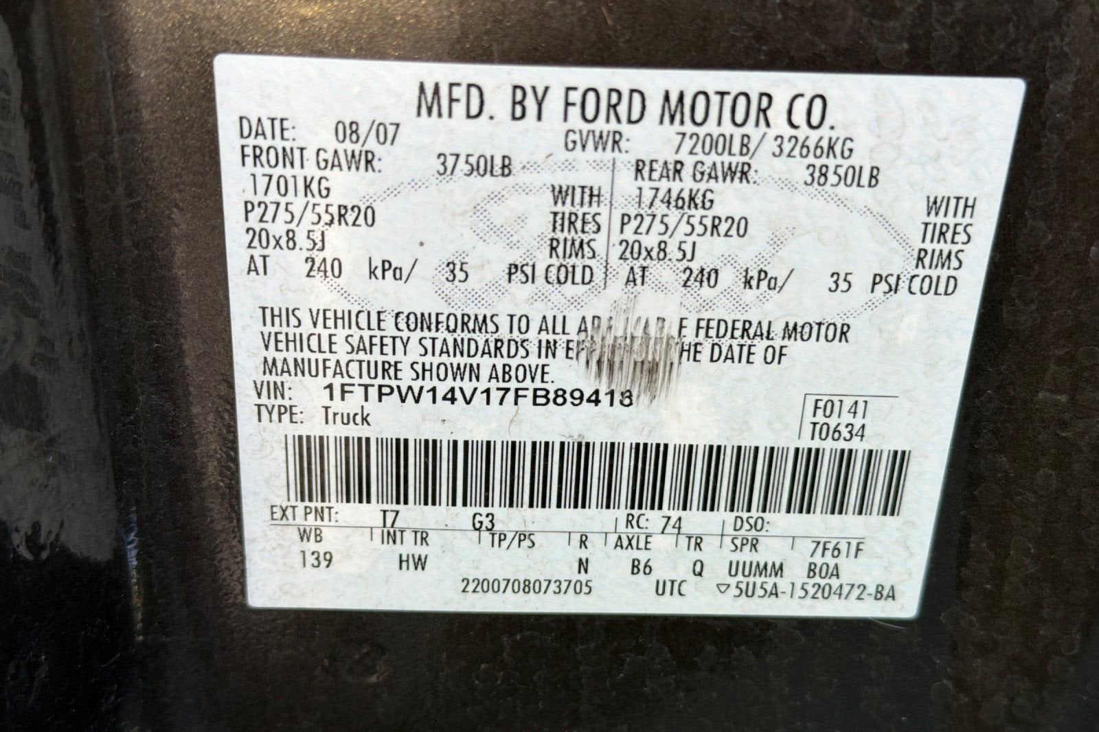 2007 Ford F-150 XLT