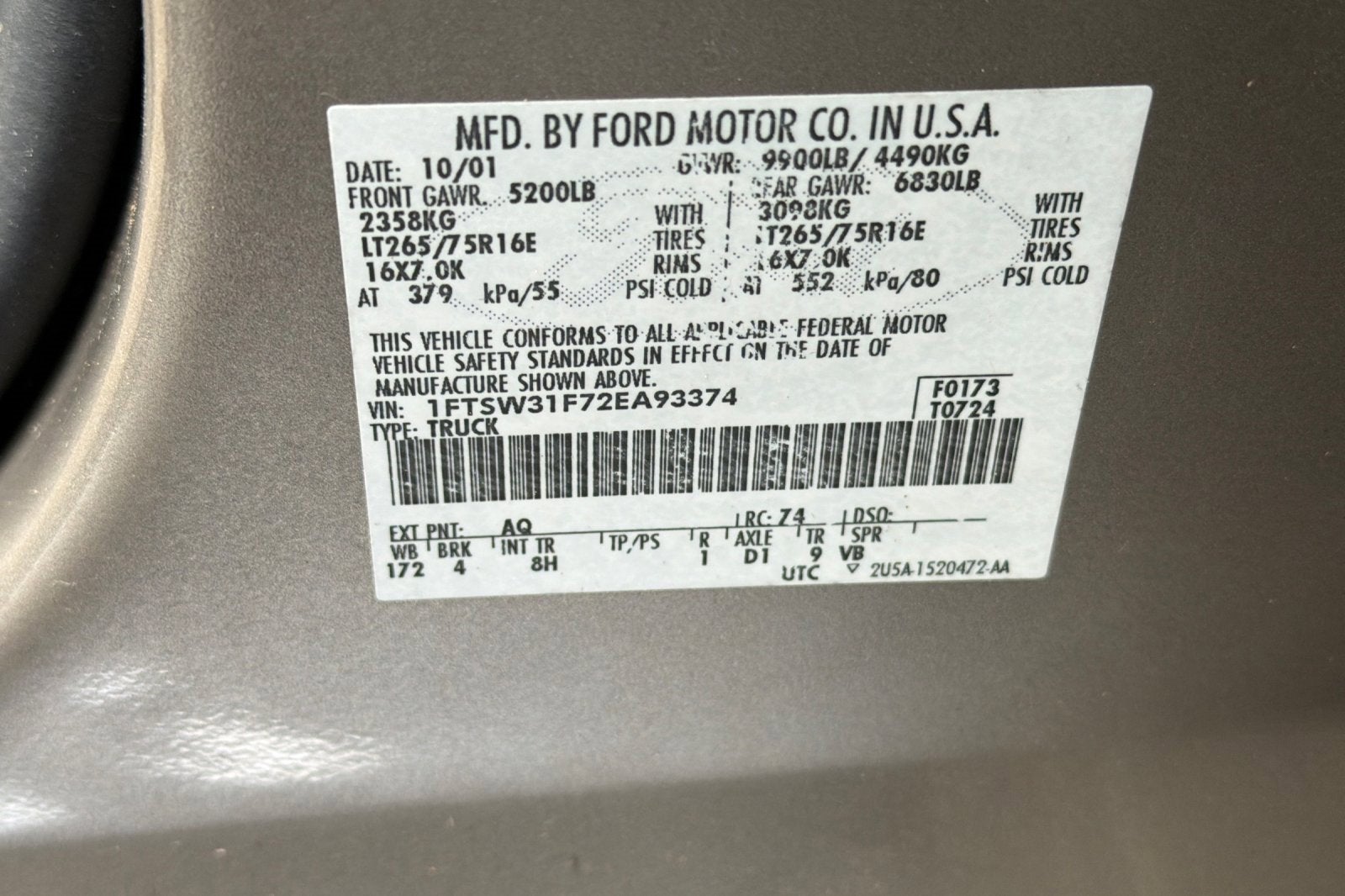 2002 Ford Super Duty F-350 SRW XL