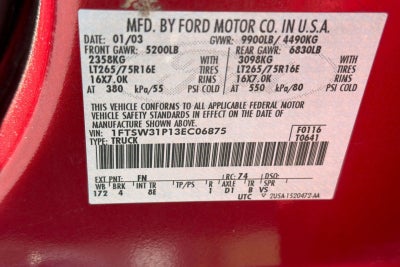2003 Ford Super Duty F-350 SRW XL