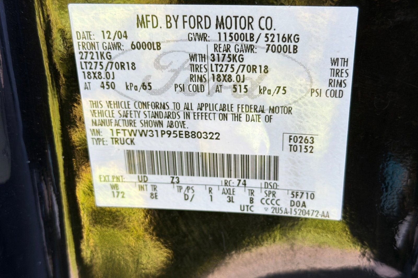 2005 Ford Super Duty F-350 SRW XL