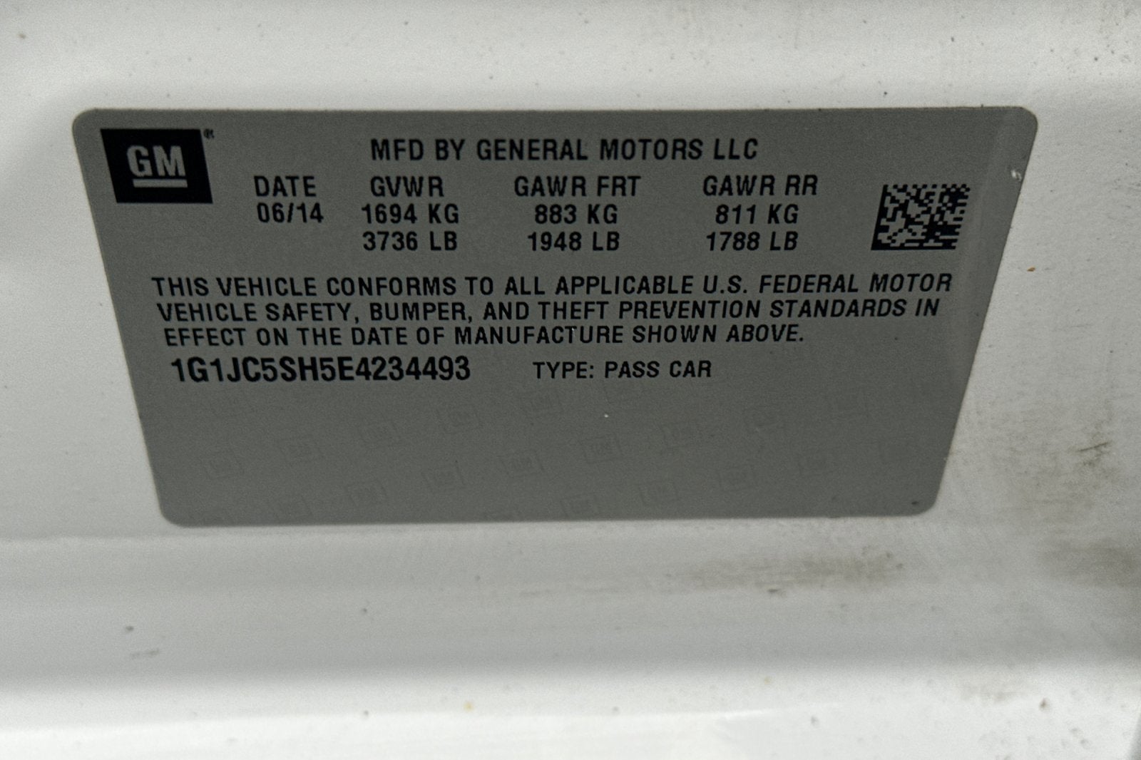 2014 Chevrolet Sonic LT