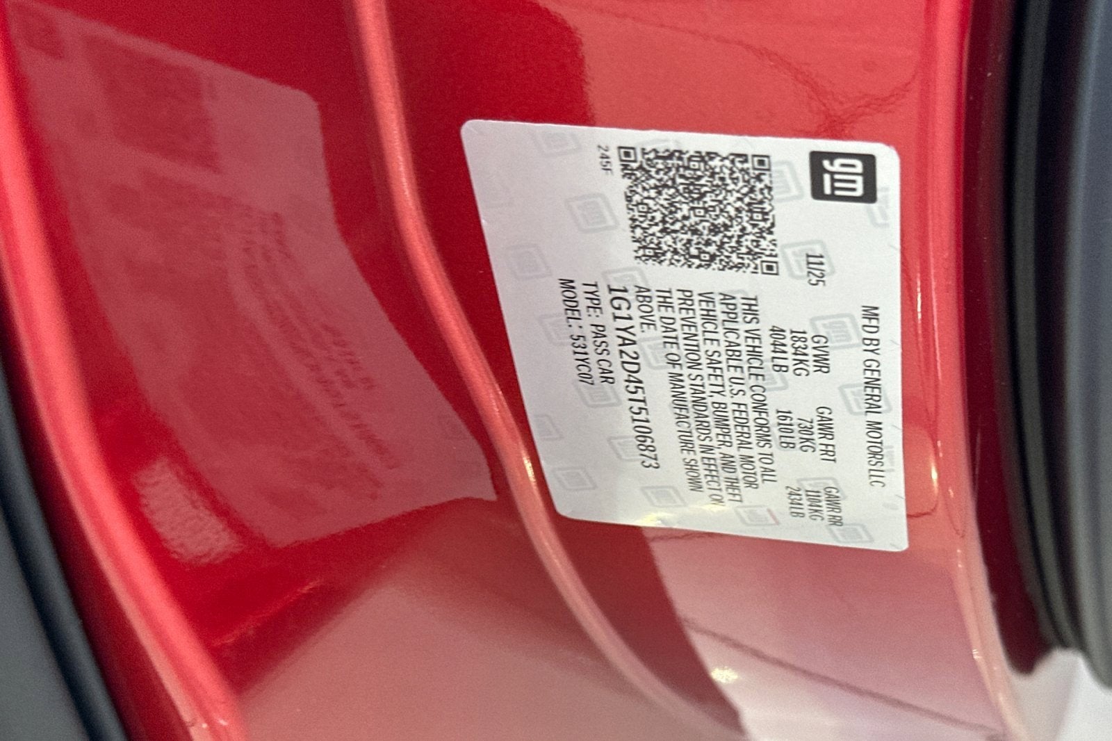 2026 Chevrolet Corvette Stingray 1LT