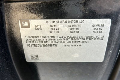 2010 Chevrolet Corvette w/1LT