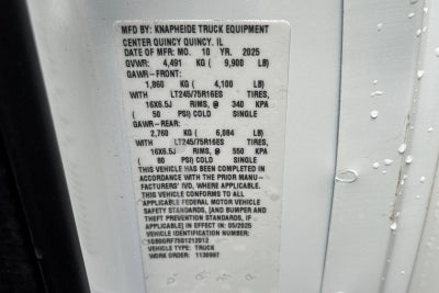 2025 Chevrolet Express Cutaway 3500 1WT