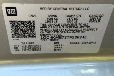 2026 Chevrolet Silverado 2500 HD Custom