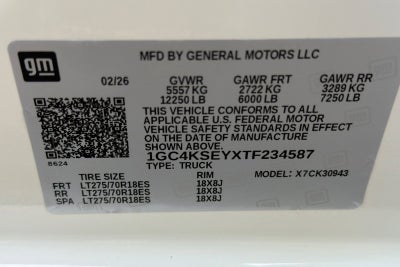 2026 Chevrolet Silverado 3500 HD WT