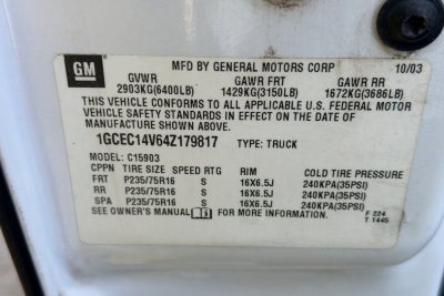 2004 Chevrolet Silverado 1500 Work Truck