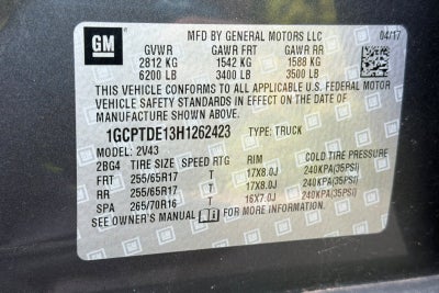 2017 Chevrolet Colorado 4WD Z71