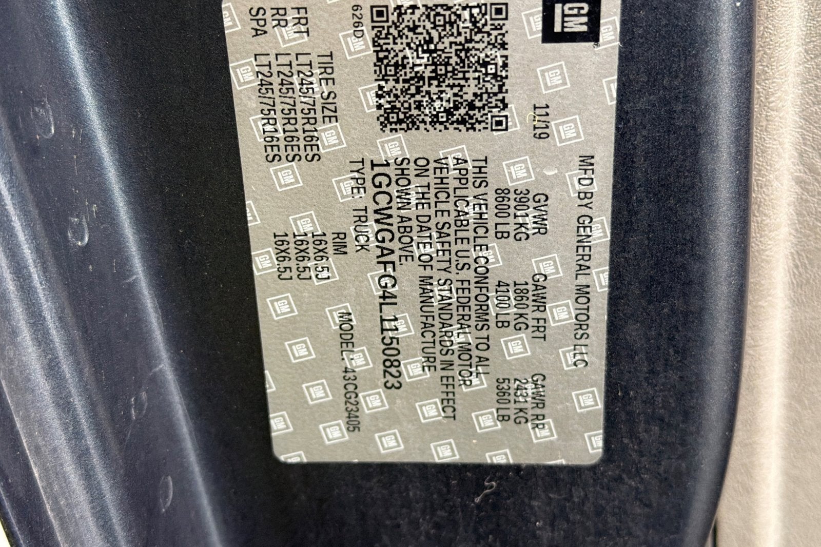 2020 Chevrolet Express Cargo 2500 RWD 2500 135"