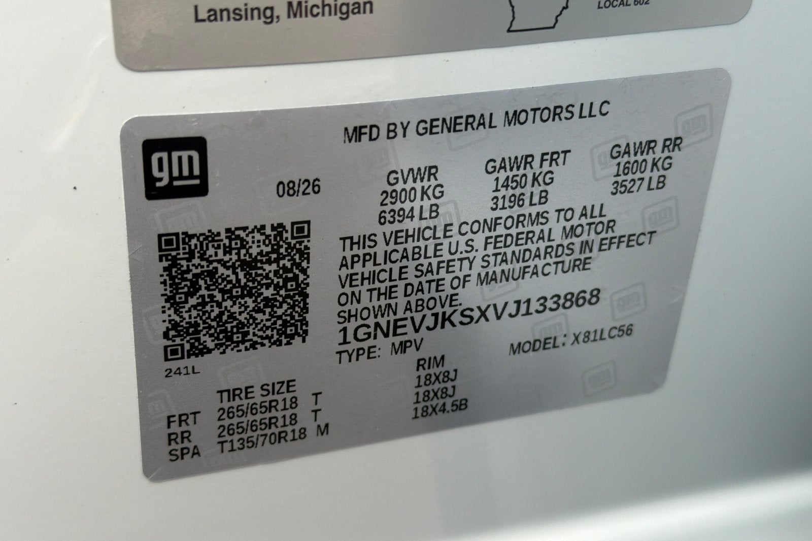2027 Chevrolet Traverse Z71