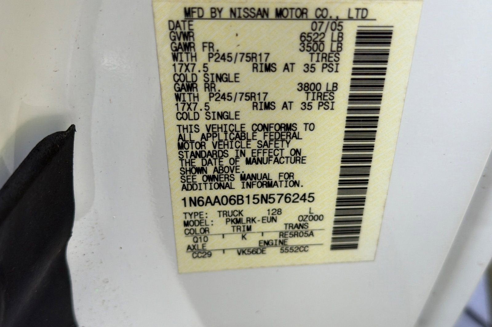 2005 Nissan Titan XE