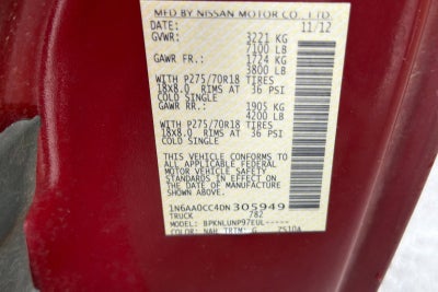 2013 Nissan Titan PRO-4X