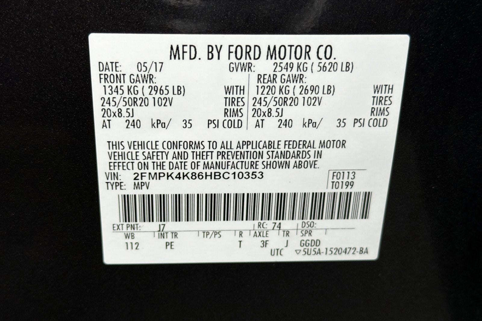 2017 Ford Edge Titanium