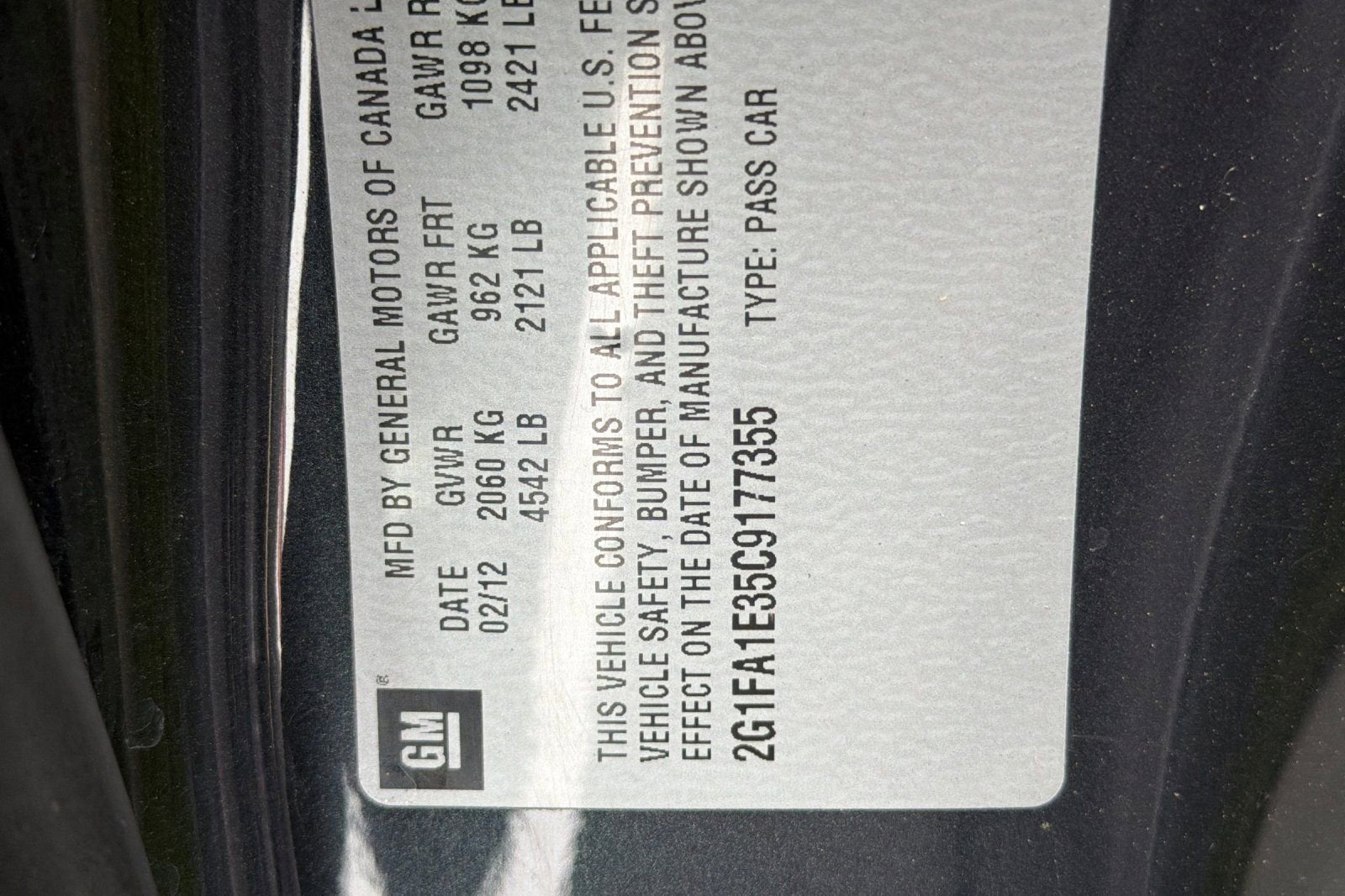 2012 Chevrolet Camaro 2LS