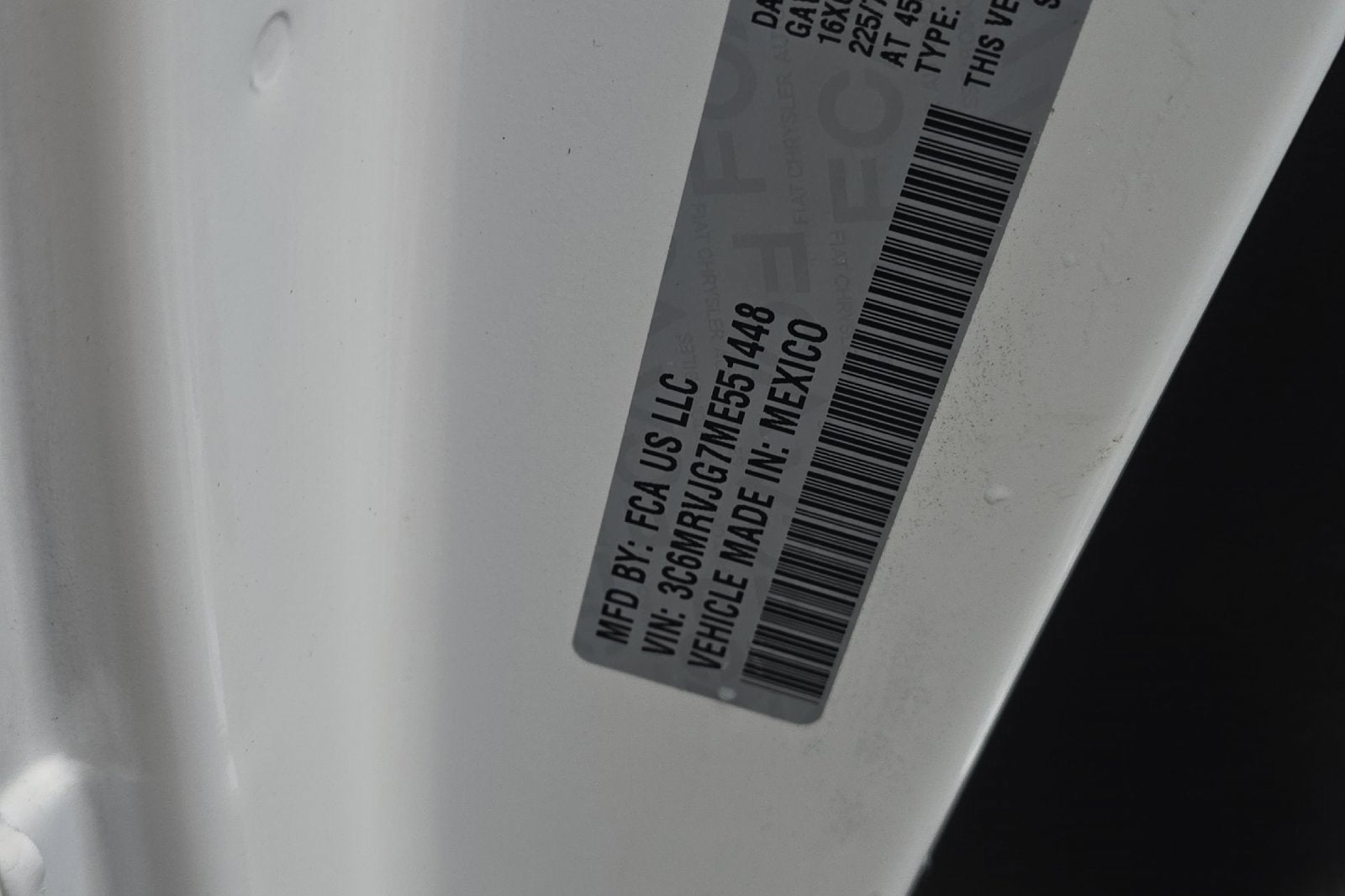 2021 RAM ProMaster Cargo Van Base