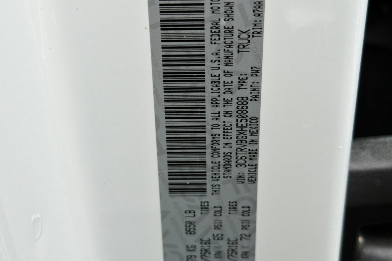 2017 RAM ProMaster Cargo Van 1500 HIGH RF 136"