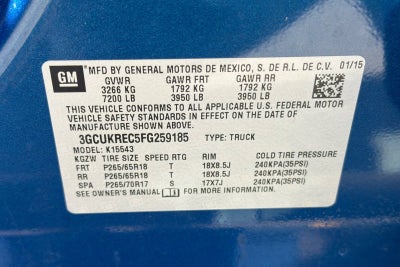 2015 Chevrolet Silverado 1500 LT