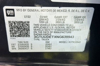 2022 GMC Sierra 1500 SLT