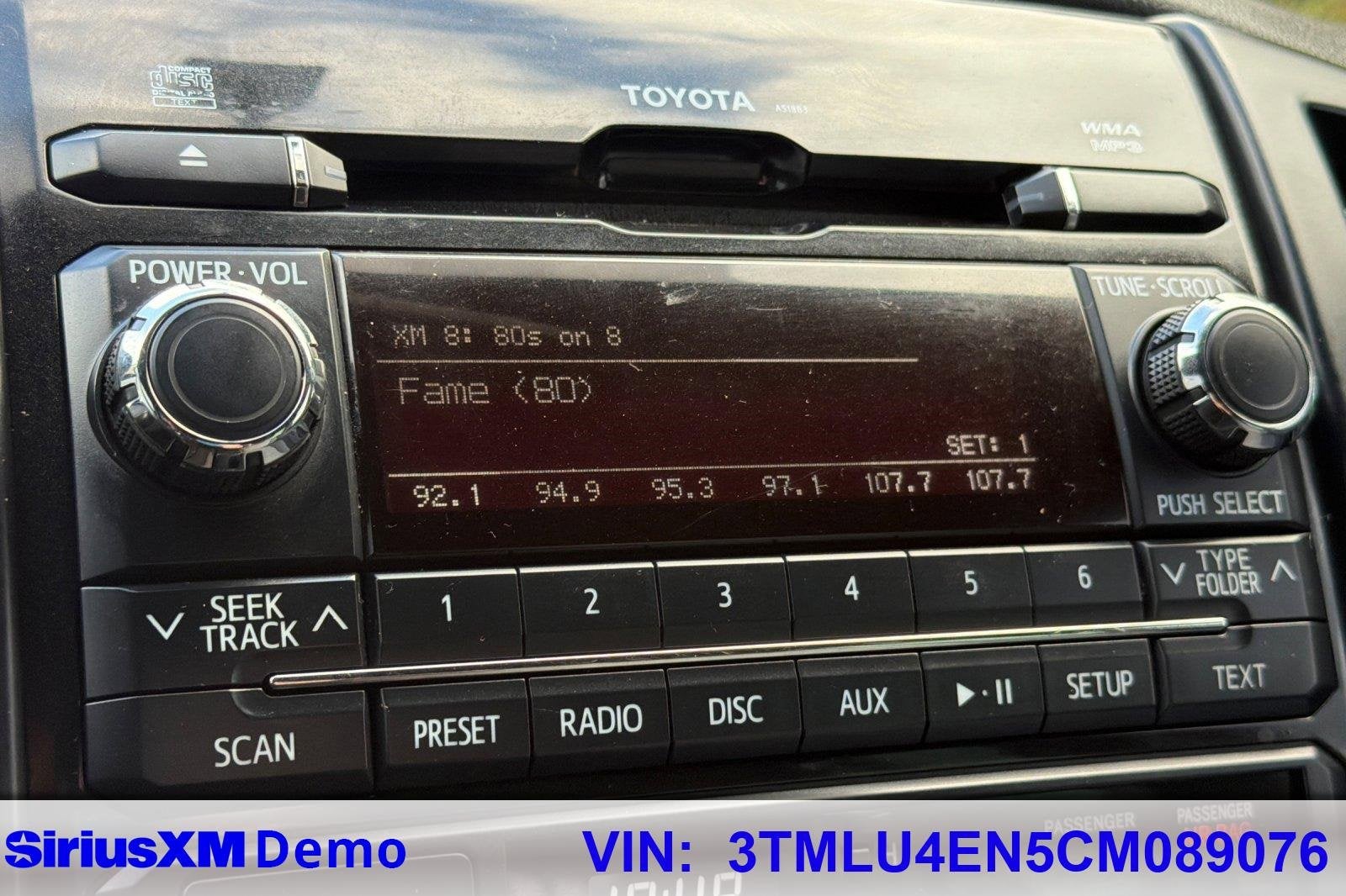 2012 Toyota Tacoma DBL CAB 4WD V6 AT