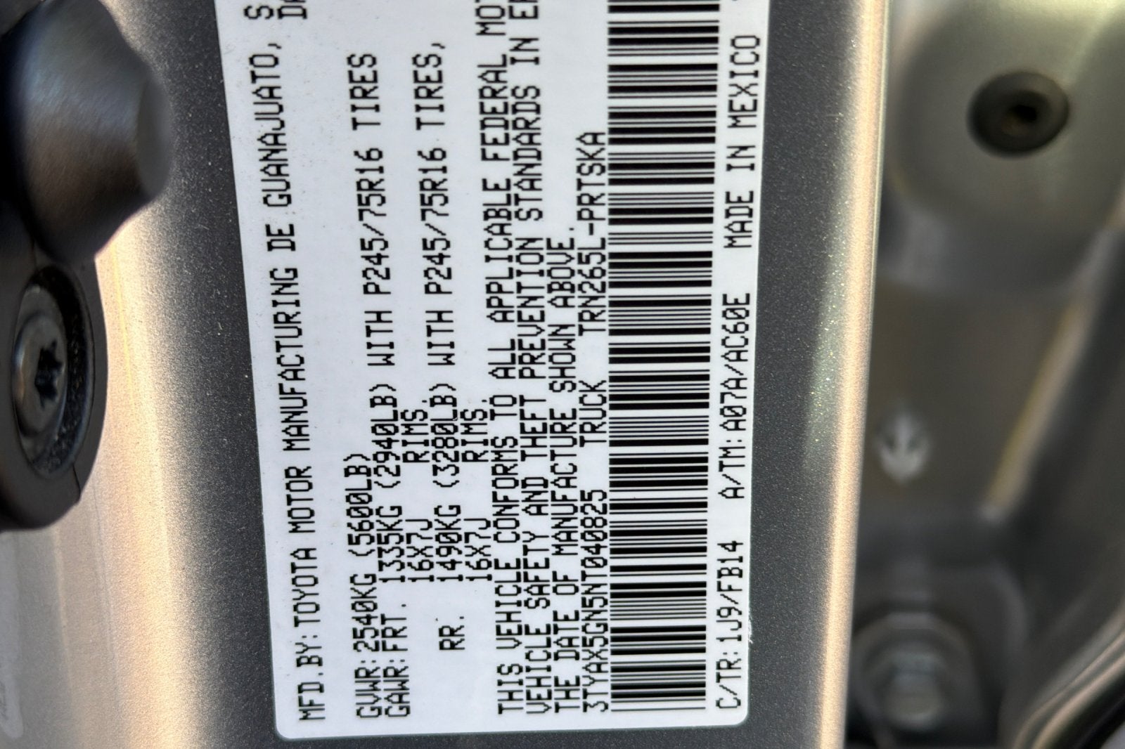 2022 Toyota Tacoma 2WD SR