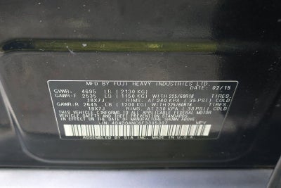 2015 Subaru Outback 2.5i Limited