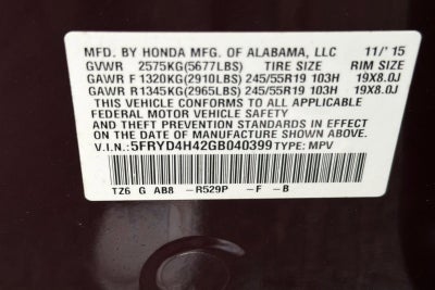 2016 Acura MDX w/Tech