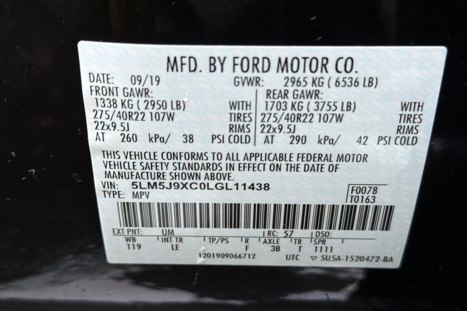 2020 Lincoln Aviator Black Label