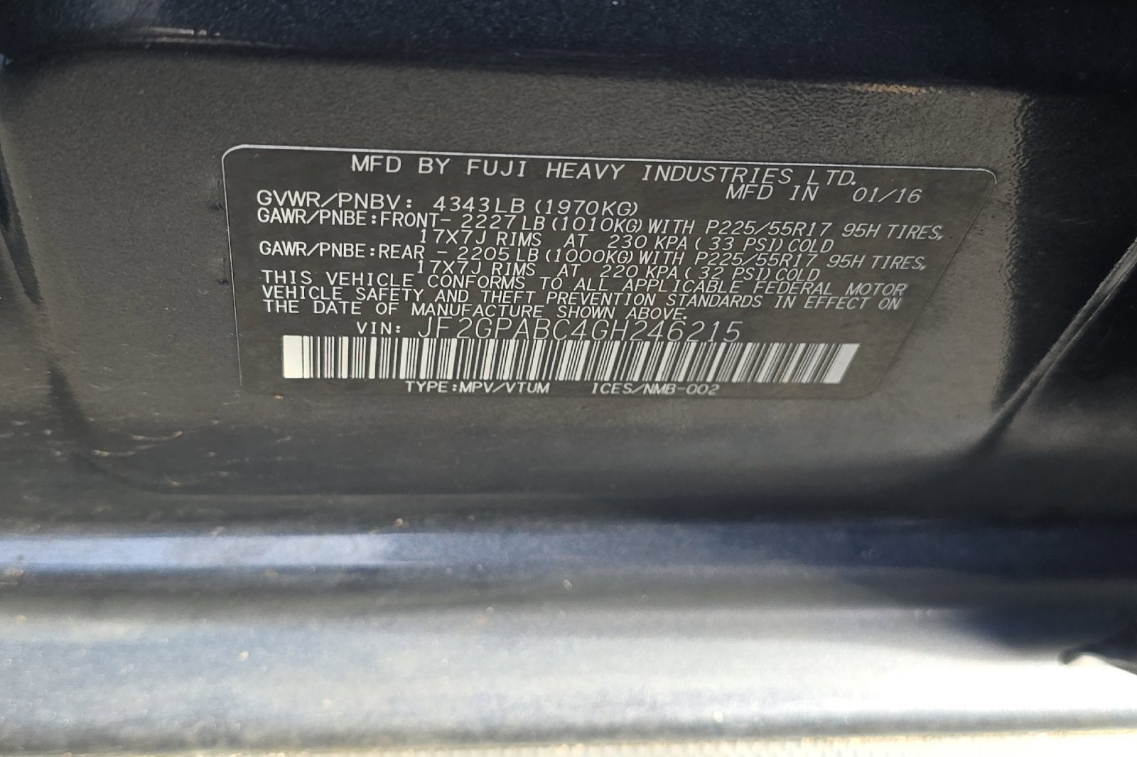 2016 Subaru Crosstrek Premium