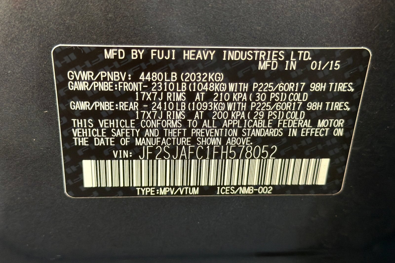2015 Subaru Forester 2.5i Premium