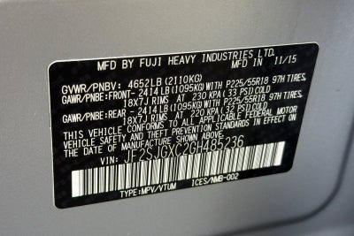 2016 Subaru Forester 2.0XT Touring