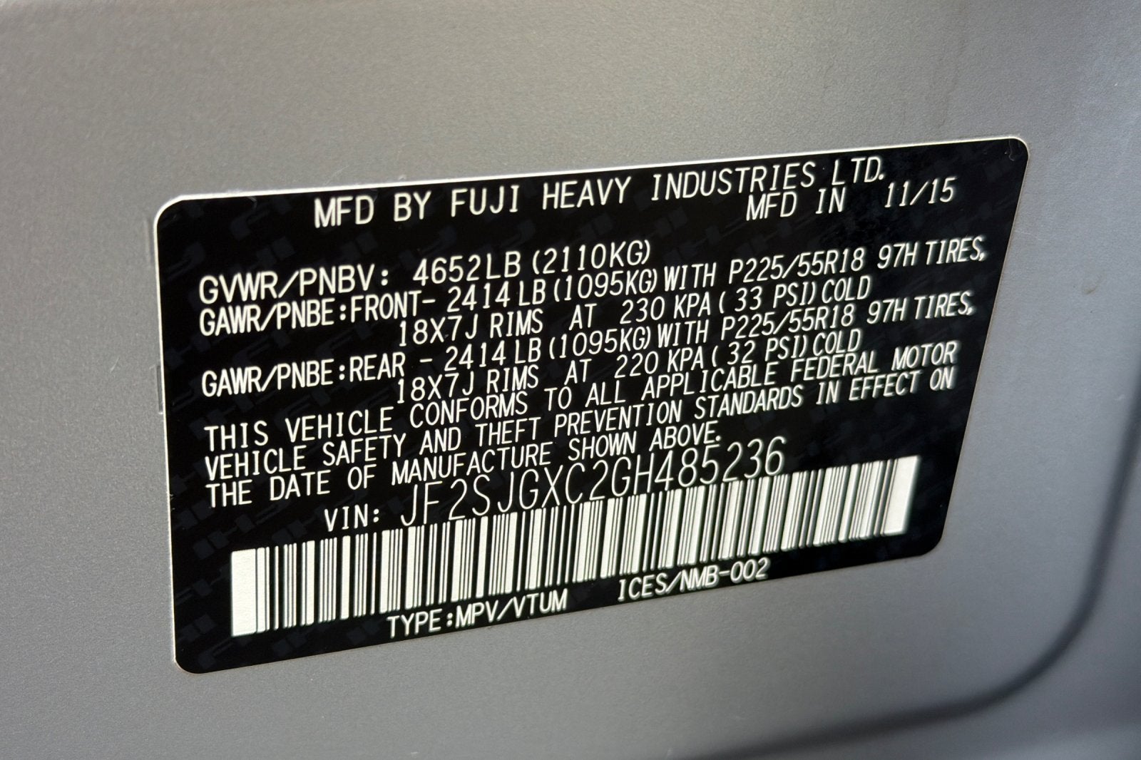 2016 Subaru Forester 2.0XT Touring