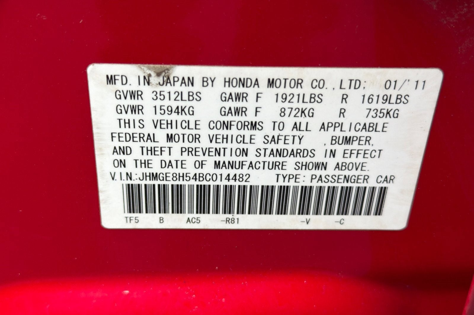 2011 Honda Fit Sport