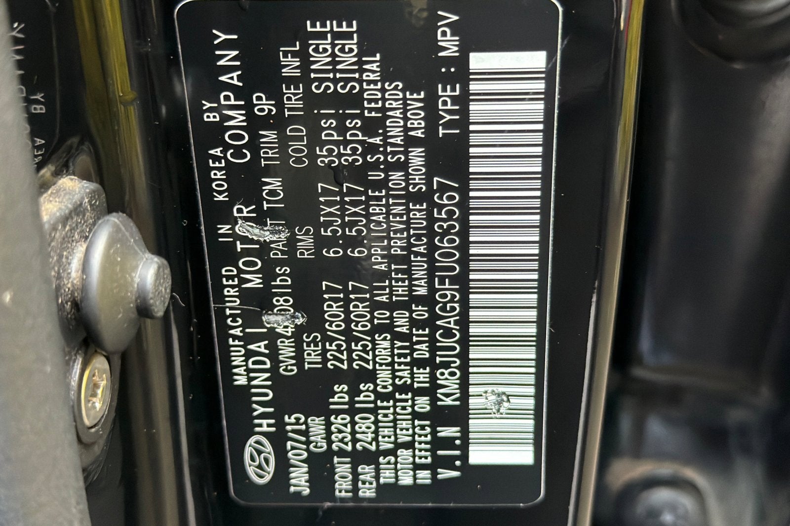 2015 Hyundai Tucson SE