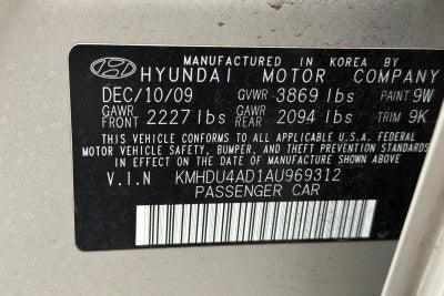 2010 Hyundai Elantra GLS PZEV