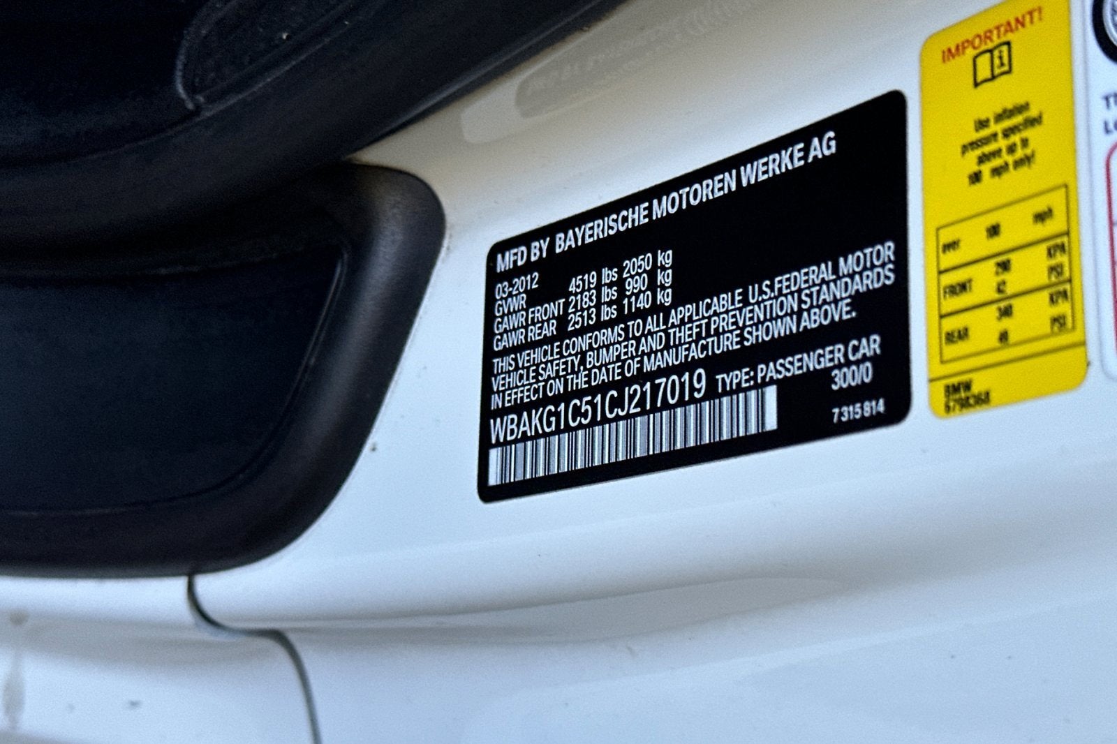 2012 BMW 3 Series 335is