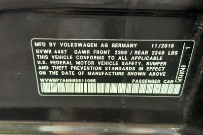 2016 Volkswagen CC Sport