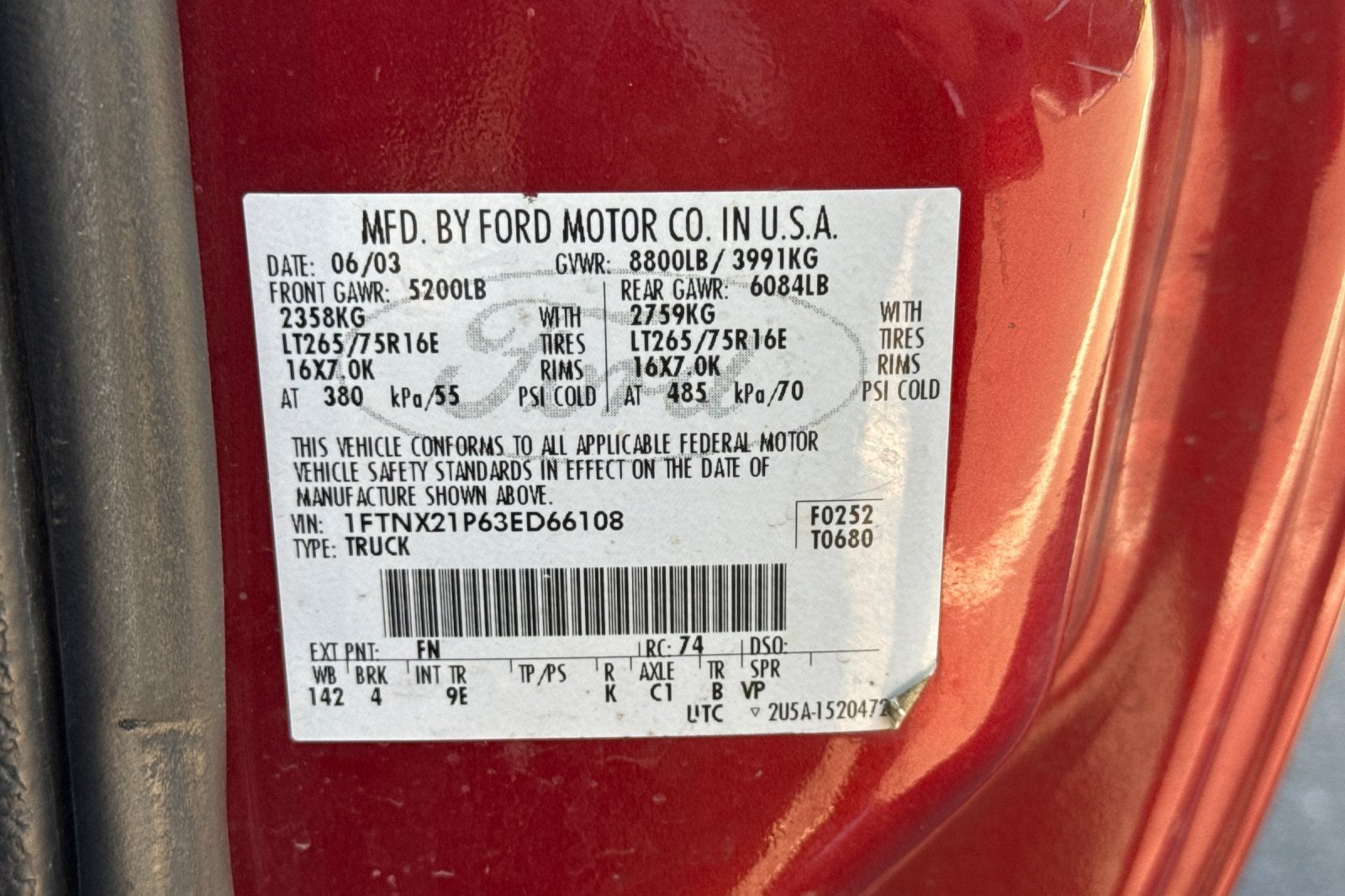 2003 Ford Super Duty F-250 XL
