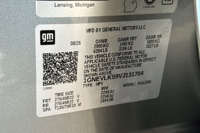 2027 Chevrolet Traverse RS
