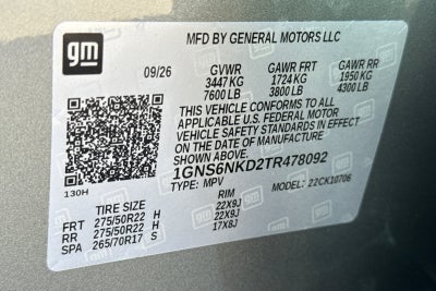 2026 Chevrolet Tahoe LT