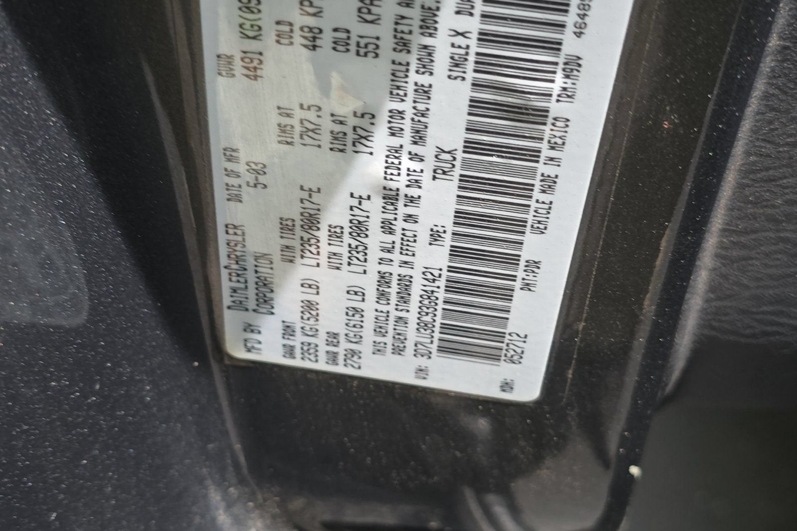 2003 Dodge Ram 3500 ST