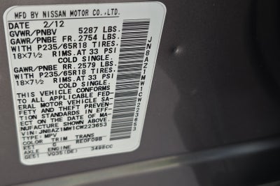 2012 Nissan Murano S