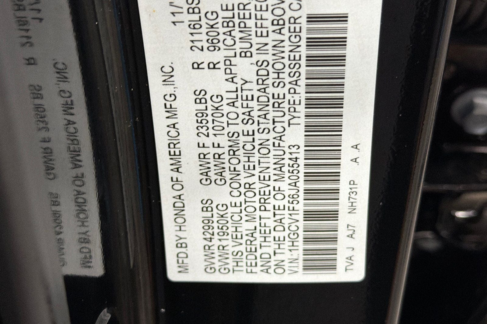 2018 Honda Accord EX-L