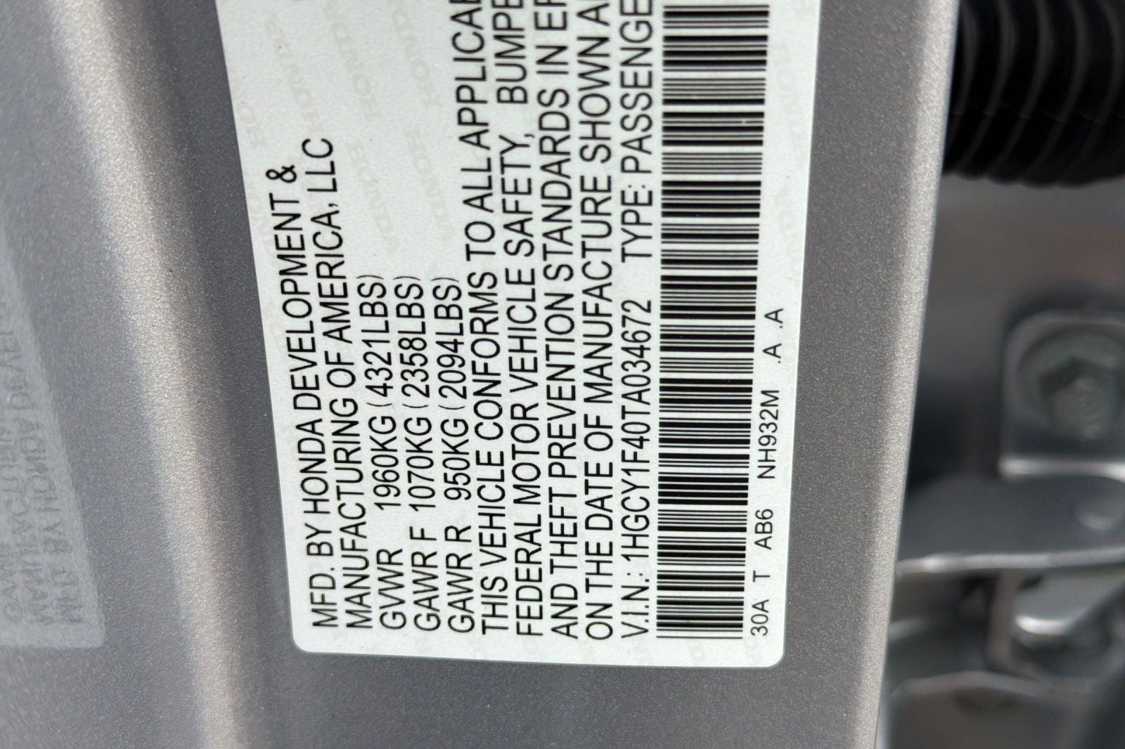 2026 Honda Accord SE