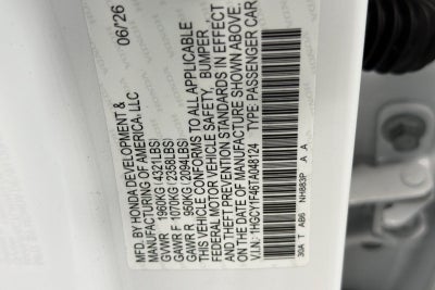2026 Honda Accord SE