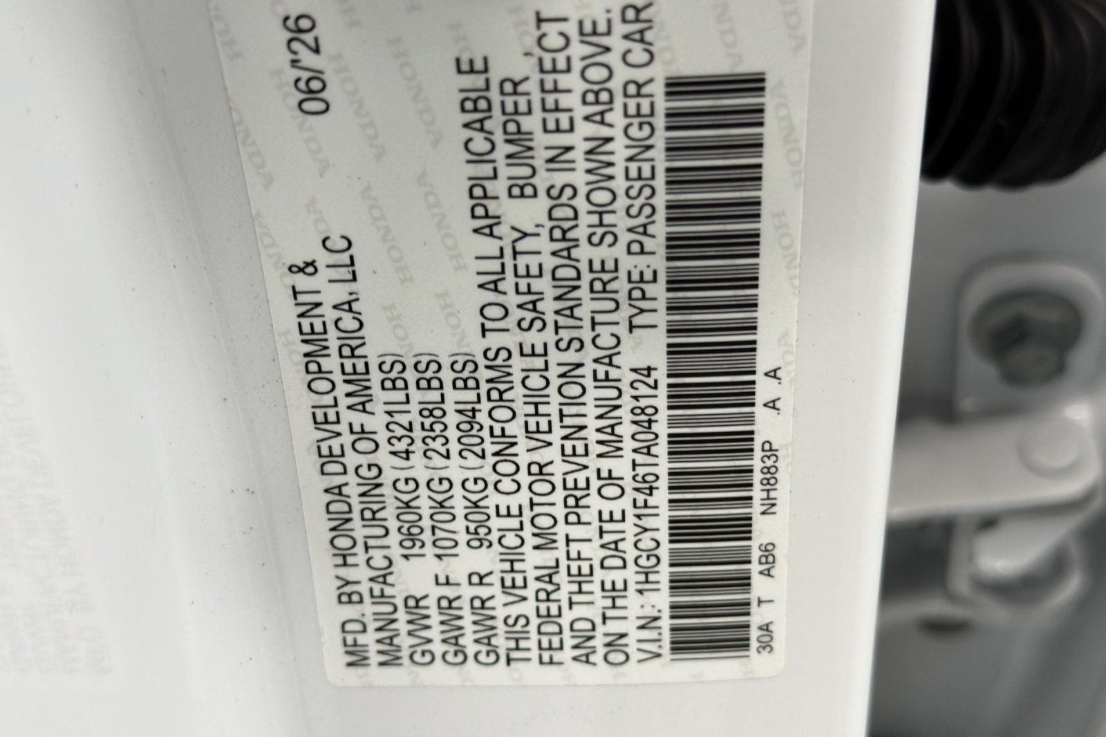 2026 Honda Accord SE