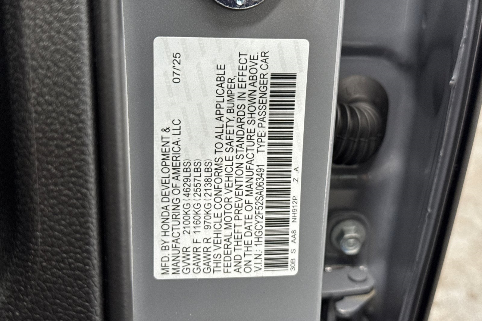 2025 Honda Accord Hybrid Sport